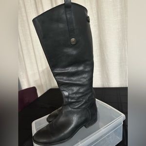 Sam Edelman Penny wide calf riding boots in black. Size 8W